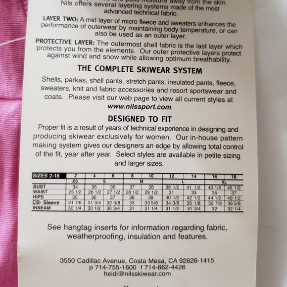 **SOLD**Nils Body Zone Lightweight Capri Bottom Base Layer ~Lounge Wear~PJs S - Picture 7 of 8